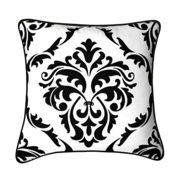 Millano White/Black Decorative Cushion - Picture 1 of 2